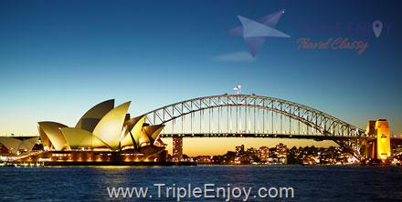 TE040  : โปรแกรมทัวร์ออสเตรเลีย ซิดนีย์ บลูเมาท์เท่นส์ เมลเบิร์น 7 วัน 5 คืน (TG)