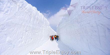 TE145 : ทัวร์ญี่ปุ่น ฮอกไกโด วักกะไน ล่องทะเลสาบอะคัง กำแพงหิมะเมืองชิเรโตโกะ 7 วัน 5 คืน (TG)